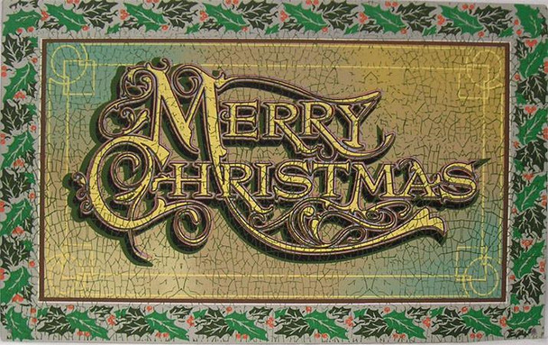 Merry Christmas Metal Sign