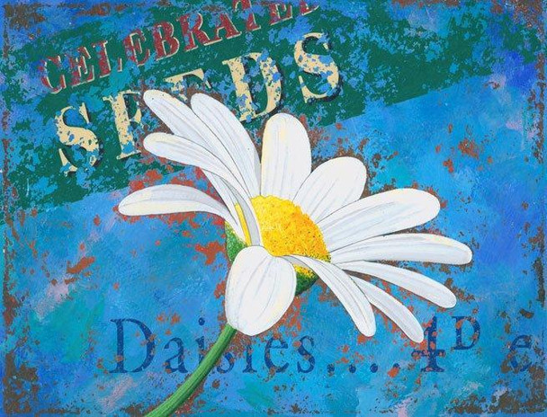 Daisies Metal Sign