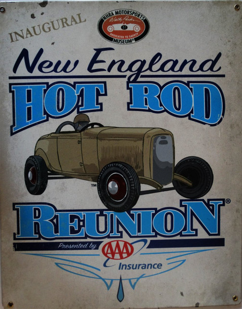 NHRA New England Hot Rod Metal Sign