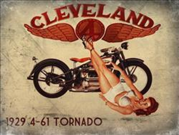 Cleveland 1929 Tornado Metal Sign