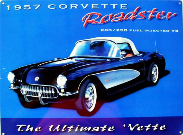 Corvette Roadster-1957 Metal Sign