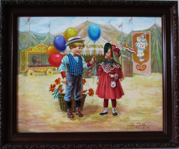 Lee Dubin Framed Original Painting "Circus Sweetheart"