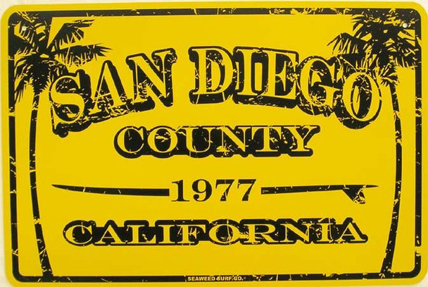 San Diego County Aluminum Sign