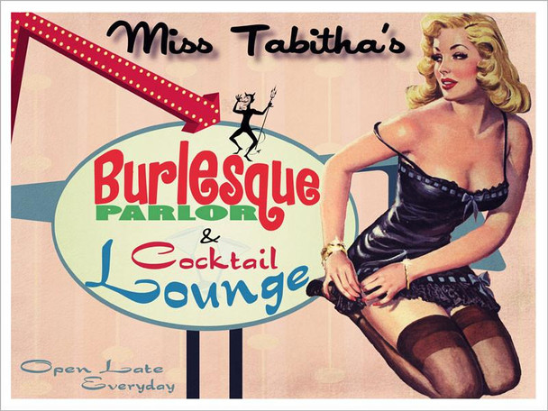 Burlesque Parlor Metal Sign