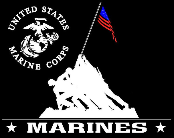 Marines Memorial Metal Sign