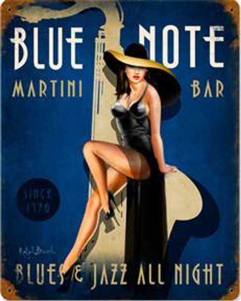 Blue Note Matini Bar Metal Sign