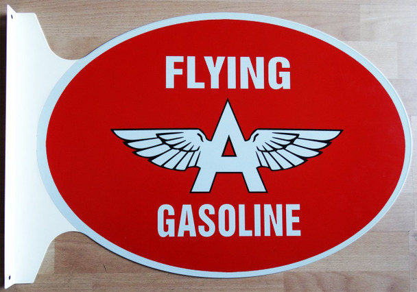 Flying A Service Flange Sign 27" wide by 18" tall