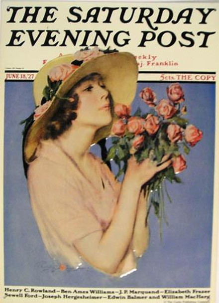 Sat. Evening Post-Lady with Roses (disc)