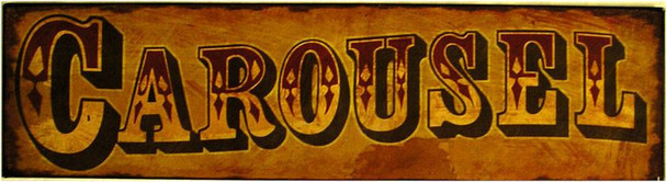 Carousel Rustic Street Sign