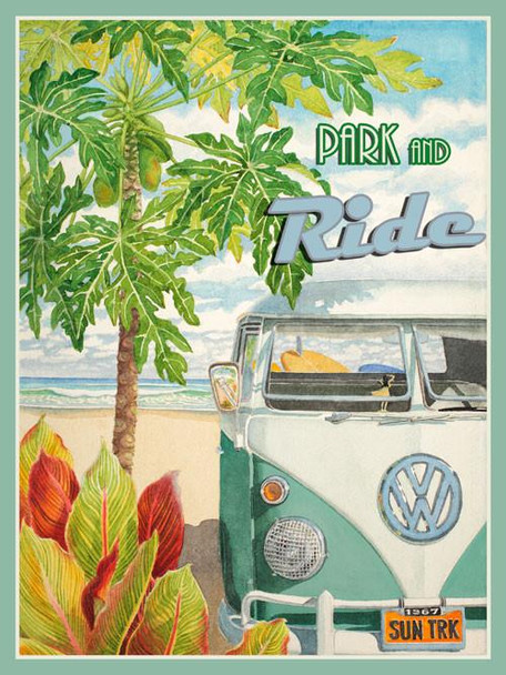 Park and Ride / VW Metal Sign