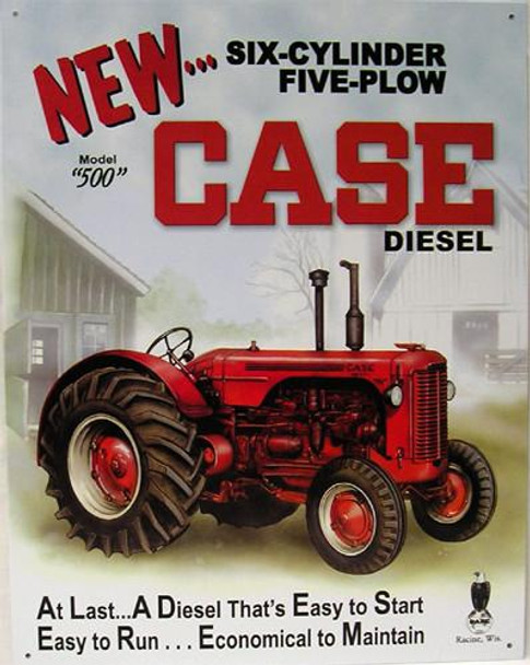 Case Diesel Model 500 (DISC) Metal Sign