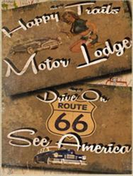 Motor Lodge Metal Sign