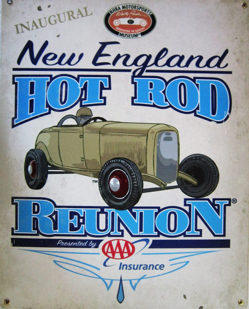 Hot Rod Reunion Vintage Metal Sign