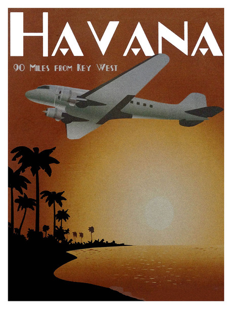 Havana-Majestic Airways Metal Sign