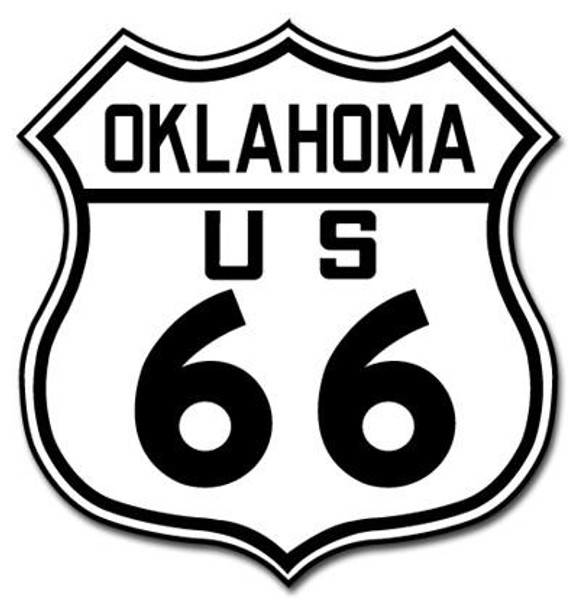 Route 66 Oklahoma Metal Shield