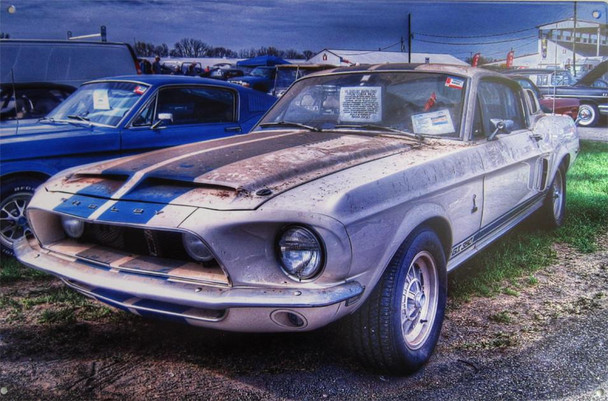 Costa Rica 68' Shelby GT350 Barn Find Metal Sign