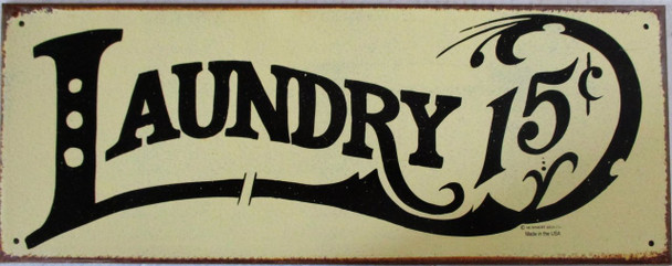 Laundry 15c Rustic Limited Edition Metal Sign