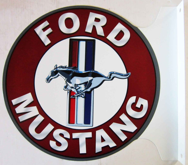 Ford Mustang Flange Sign 12"