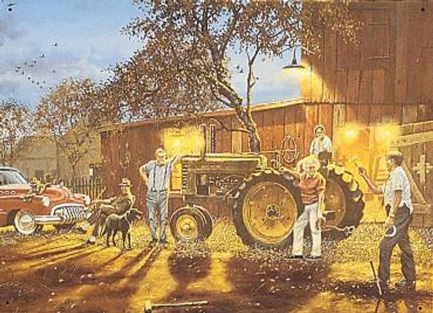 Hadley-Tractor / Horseshoes Metal Sign