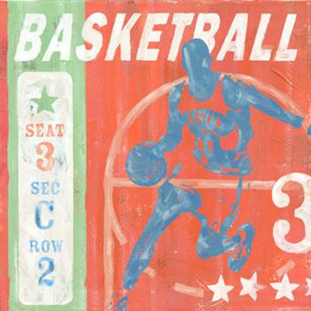 Basketball Metal Sign