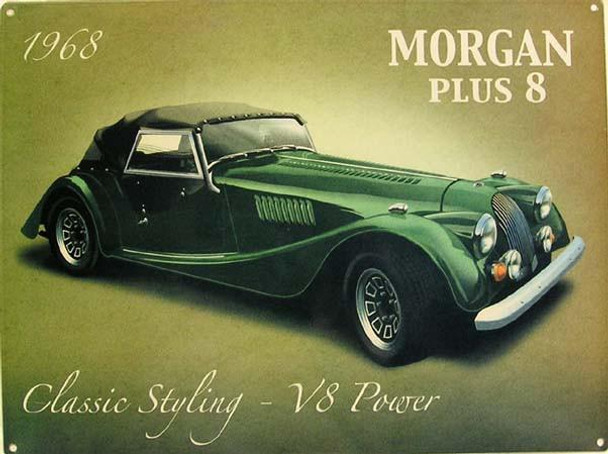 Morgan Plus 8 Metal Sign