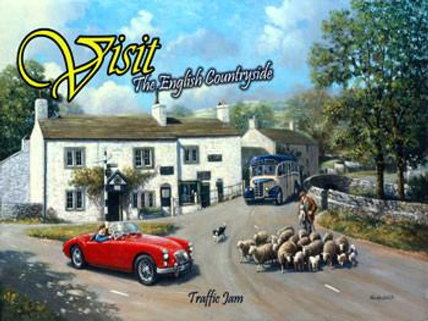 Visit The English Countryside Metal Sign