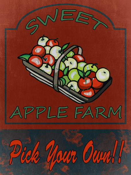 Sweet Apple Farm Metal Sign