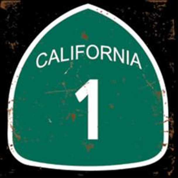 CA Highway 1 Metal Sign