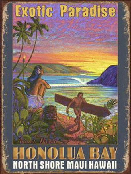 Honolua Bay Metal Sign