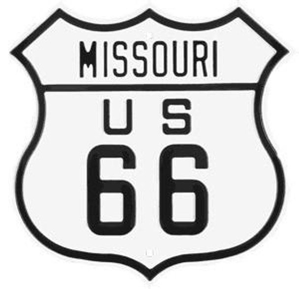 Missouri  Route 66 Steel Embossed