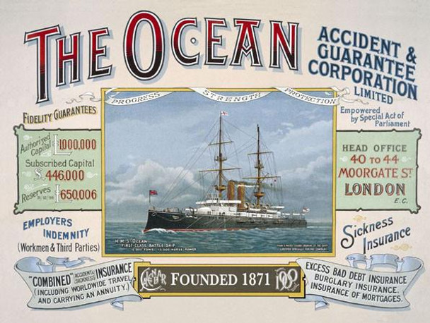 The Ocean-Insurance Metal Sign