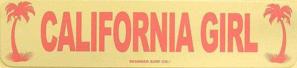 California Girl Metal Sign