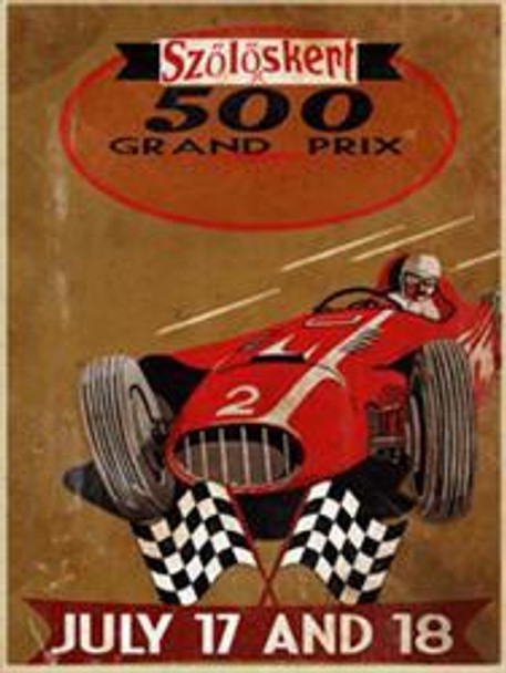 Grand Prix Szoloakerl Metal Sign