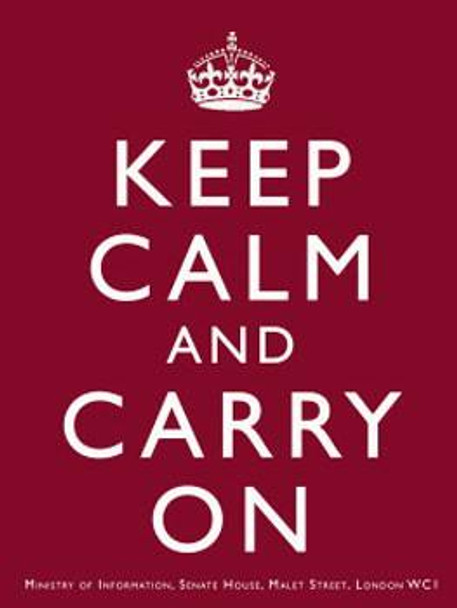 Keep Calm and Carry On (burgundy)