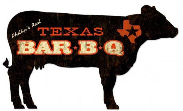 Texas BAR-B-Q Cow Personalized