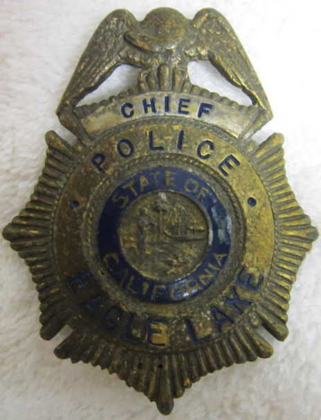 Chief Police Eagle Rock Badge