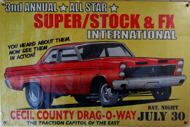 Super / Stock & FX Metal Sign