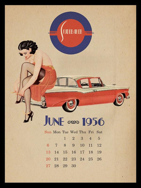 Studebaker-June 1956 Metal Sign