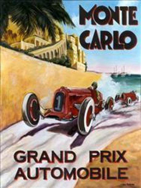 Monte Carlo / Grand Prix Metal Sign