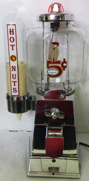 Asco Peanut Dispenser with Side Mounted Cup Holder