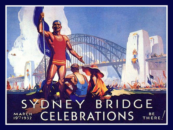 Sydney Bridge Metal Sign