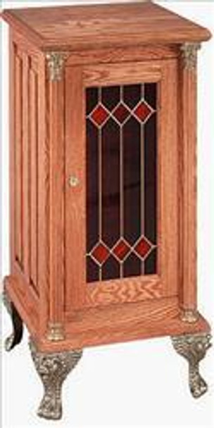 Slot Stand - Deluxe Stand w/ Red Leaded Glass