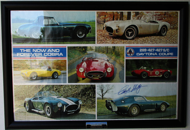 Carroll  Shelby Framed Autograph Certified Limited Lithograph