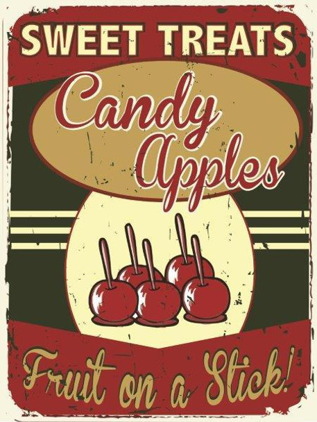 Sweet Treats Candy Apples Metal Sign