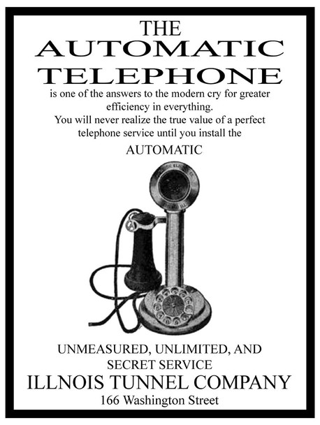 The Automatic Telephone Advertisement Metal Sign