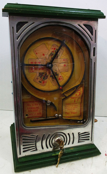 Penny Poker Card Skill Trade Stimulator circa 1940