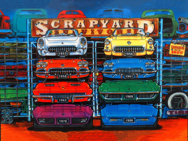 Scrapyard Corvettes