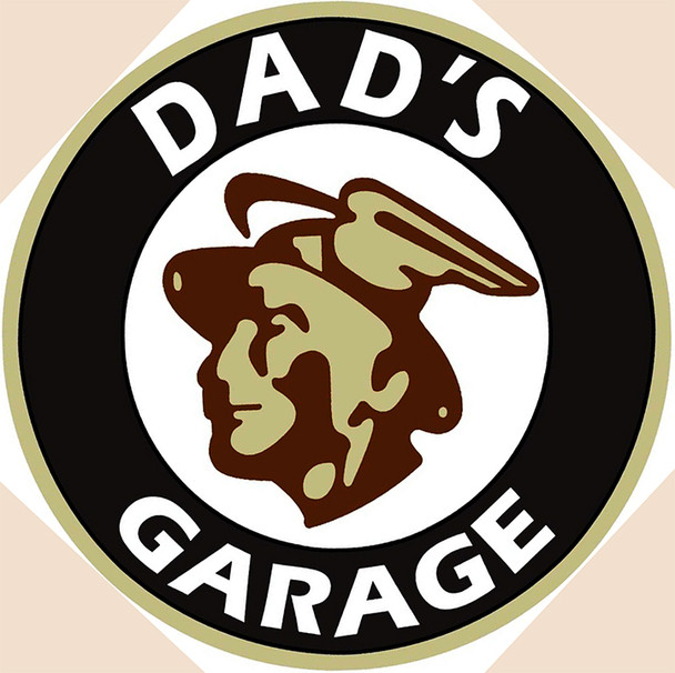 Dad's Mercury Garage Metal Sign