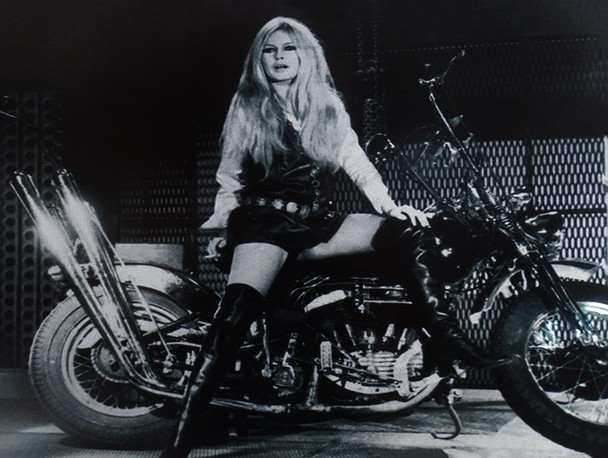 Bridgette Bardot on Motorcycle