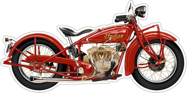 Indian Scout by Terry Pastor  (large) Plasma Cut Motorcycle